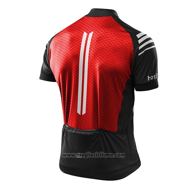 2017 Abbigliamento Ciclismo Loffler Nero e Rosso Manica Corta e Salopette
