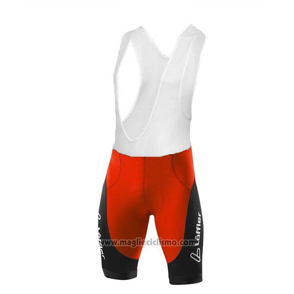 2017 Abbigliamento Ciclismo Loffler Pro Racing Nero Manica Corta e Salopette
