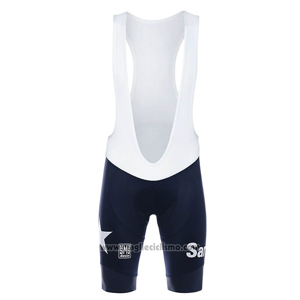 2017 Abbigliamento Ciclismo Lundici Nero e Blu Manica Corta e Salopette