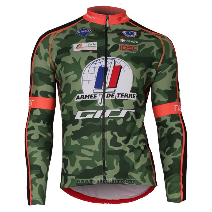 2018 Abbigliamento Ciclismo Armee De Terre Camuffamento Manica Corta e Salopette