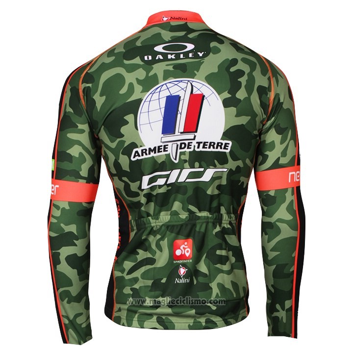 2018 Abbigliamento Ciclismo Armee De Terre Camuffamento Manica Corta e Salopette