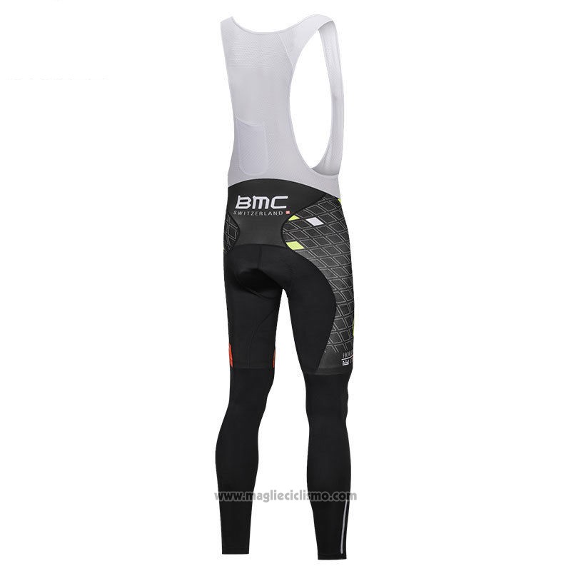 2018 Abbigliamento Ciclismo Holowesko Citadel Verde e Nero Manica Lunga e Salopette