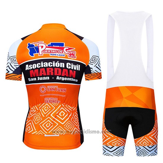 2019 Abbigliamento Ciclismo Mardan Arancione Manica Corta e Salopette
