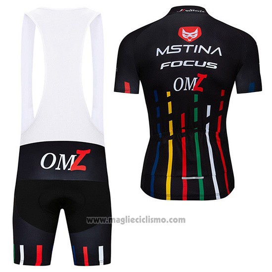 2019 Abbigliamento Ciclismo MsTina Focus Nero Manica Corta e Salopette