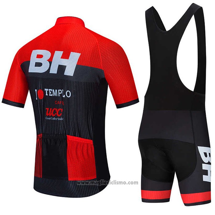 2020 Abbigliamento Ciclismo BH Templo Rosso Nero Bianco Manica Corta e Salopette