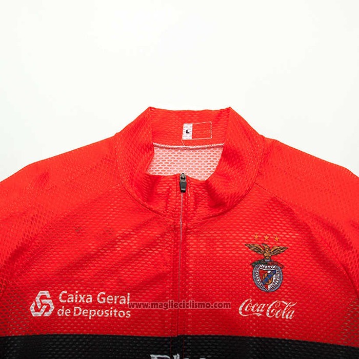 2020 Abbigliamento Ciclismo S.L. Benfica Rosso Nero Manica Corta e Salopette