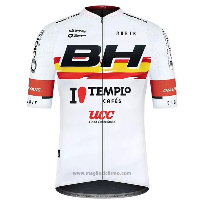 2021 Abbigliamento Ciclismo BH Templo Bianco Manica Corta e Salopette