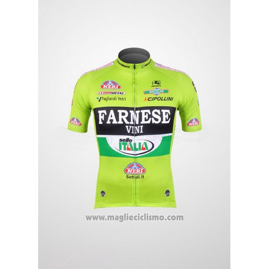 Abbigliamento Ciclismo Farnese Nero e Verde Manica Corta e Salopette