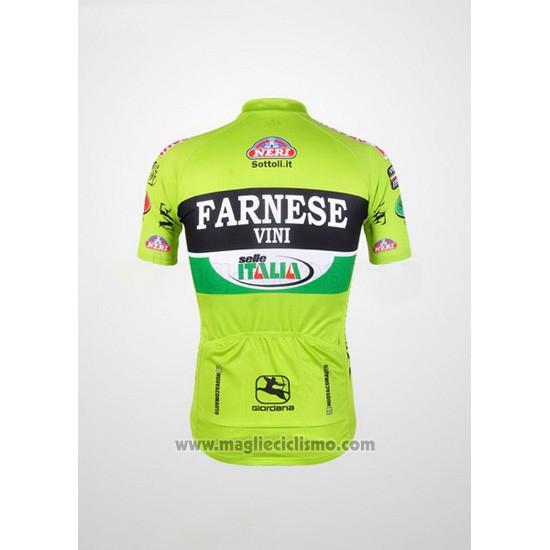 Abbigliamento Ciclismo Farnese Nero e Verde Manica Corta e Salopette