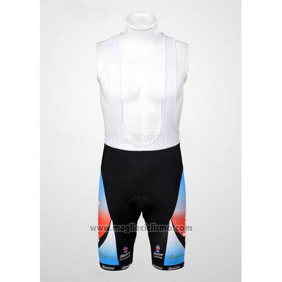 Abbigliamento Ciclismo Jayco Celeste e Rosso Manica Corta e Salopette