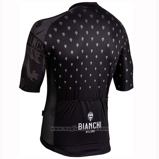 2019 Abbigliamento Ciclismo Bianchi MTX Nero Manica Corta e Salopette