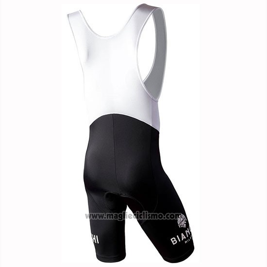 2019 Abbigliamento Ciclismo Bianchi Milano Conca Nero Rosso Manica Corta e Salopette