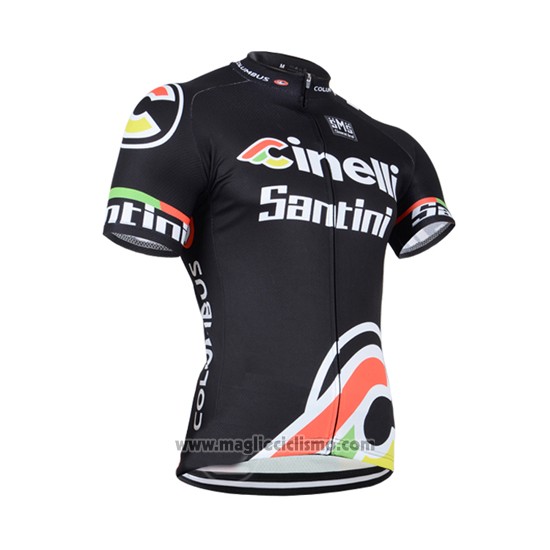 2014 Abbigliamento Ciclismo Cinelli Santini Nero Manica Corta e Salopette