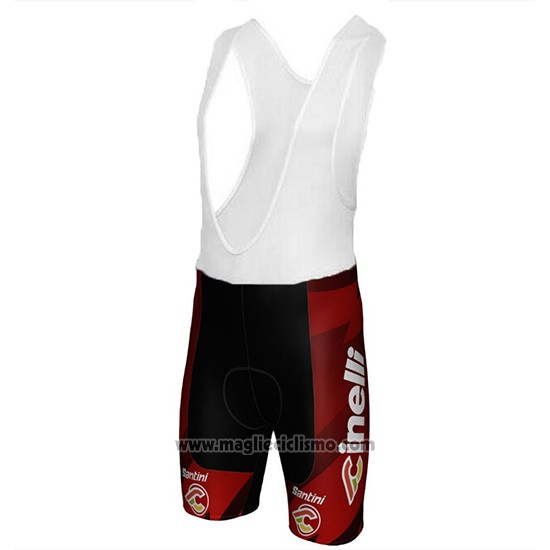 2018 Abbigliamento Ciclismo Cinelli Chrome Spento e Rosso Manica Corta e Salopette