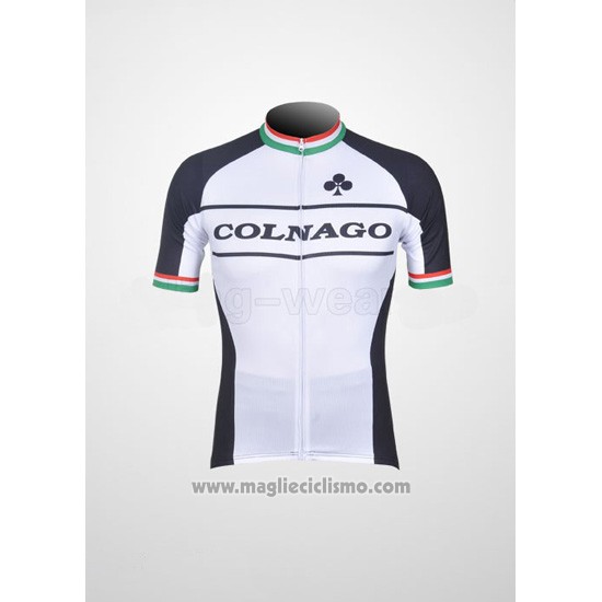 2011 Abbigliamento Ciclismo Colnago Nero e Bianco Manica Corta e Salopette