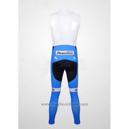 2012 Abbigliamento Ciclismo Colnago Celeste e Bianco Manica Lunga e Salopette