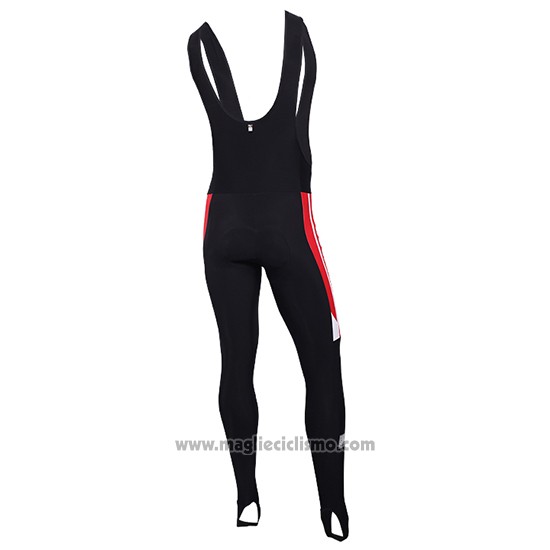 2016 Abbigliamento Ciclismo Ducati Bianco e Rosso Manica Lunga e Salopette