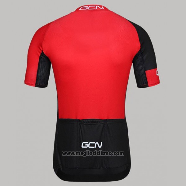 2017 Abbigliamento Ciclismo GCN Nero e Rosso Manica Corta e Salopette