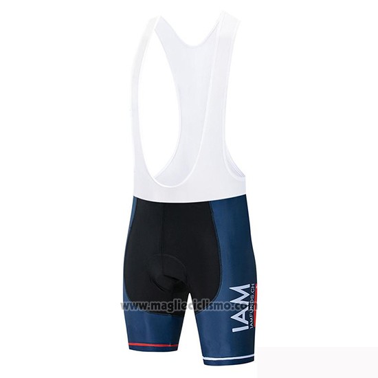 2019 Abbigliamento Ciclismo IAM Rosso Bianco Manica Corta e Salopette