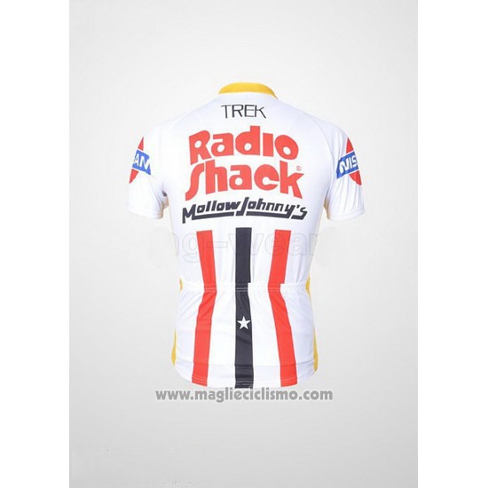2011 Abbigliamento Ciclismo Johnnys Bianco e Rosso Manica Corta e Salopette