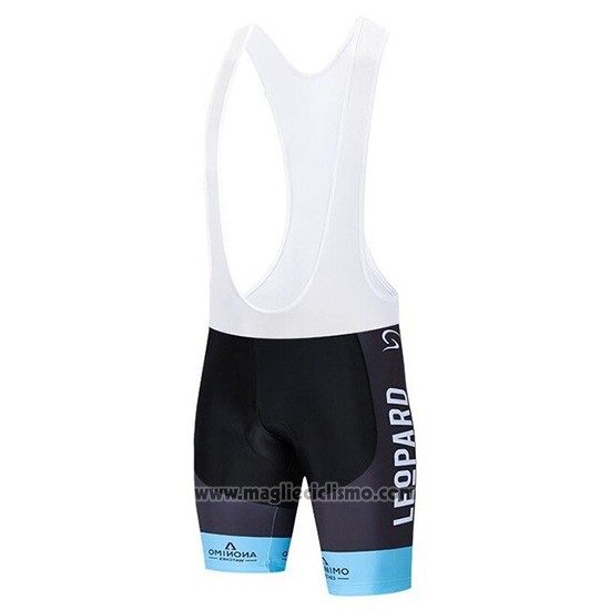 2020 Abbigliamento Ciclismo Leopard Natural Blu Nero Manica Corta e Salopette