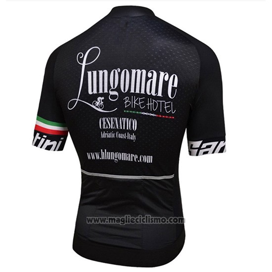 2018 Abbigliamento Ciclismo Lungomare Nero Manica Corta e Salopette