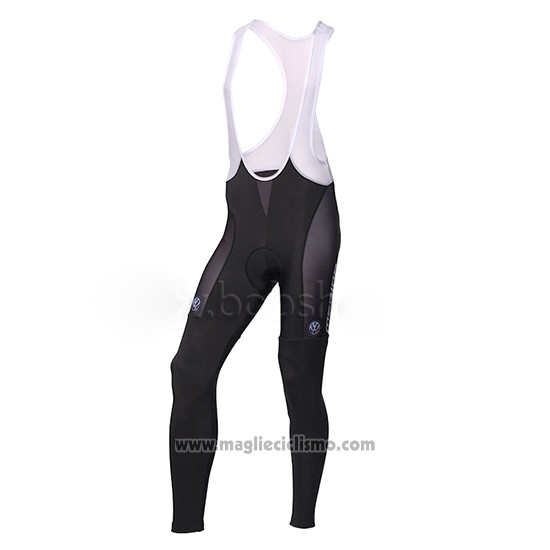 2014 Abbigliamento Ciclismo Multivan Merida Verde e Bianco Manica Lunga e Salopette