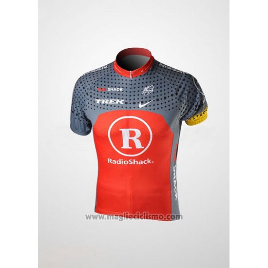 2010 Abbigliamento Ciclismo Radioshack Arancione e Grigio Manica Corta e Salopette