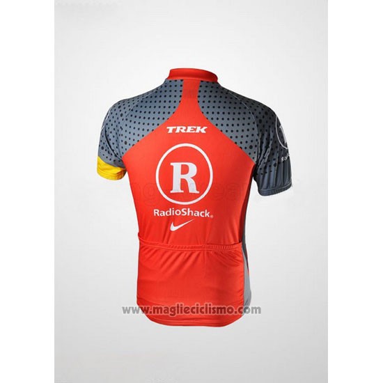 2010 Abbigliamento Ciclismo Radioshack Arancione e Grigio Manica Corta e Salopette