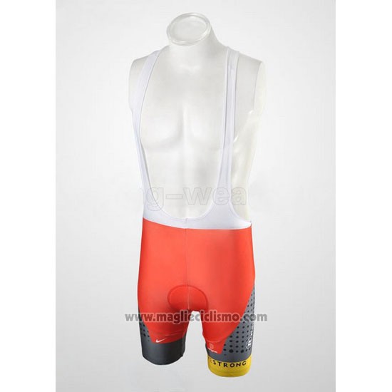 2010 Abbigliamento Ciclismo Radioshack Arancione e Grigio Manica Corta e Salopette