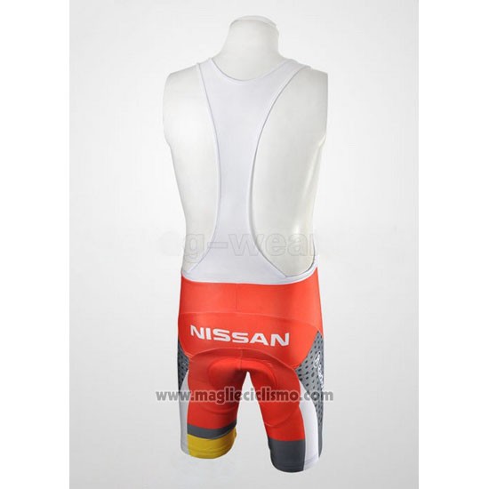 2010 Abbigliamento Ciclismo Radioshack Arancione e Grigio Manica Corta e Salopette