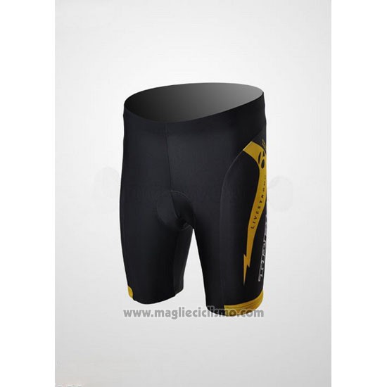 2010 Abbigliamento Ciclismo Radioshack Nero Manica Corta e Salopette Pantaloni