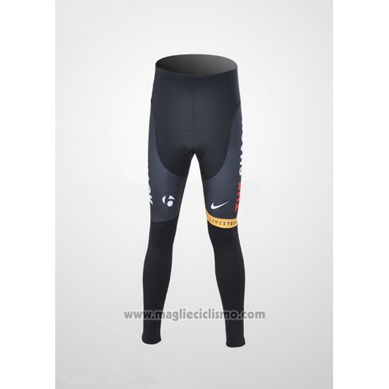 2011 Abbigliamento Ciclismo Radioshack Bianco e Rosso Manica Lunga e Salopette