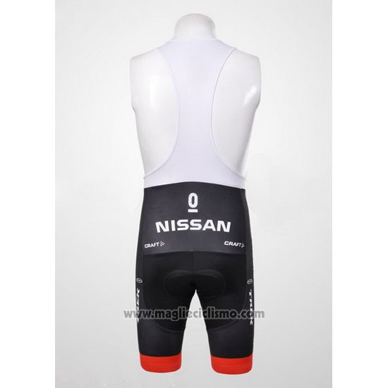2012 Abbigliamento Ciclismo Radioshack Nero e Bianco Manica Corta e Salopette