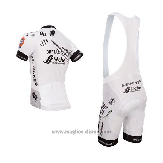 2015 Abbigliamento Ciclismo Seche Nero e Bianco Manica Corta e Salopette