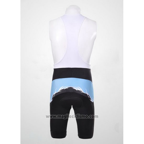 2011 Abbigliamento Ciclismo Subaru Celeste e Nero Manica Corta e Salopette