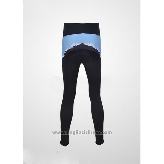2011 Abbigliamento Ciclismo Subaru Celeste e Nero Manica Lunga e Salopette Pantaloni