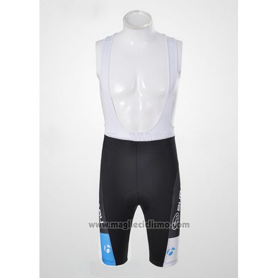 2011 Abbigliamento Ciclismo Subaru Nero e Bianco Manica Corta e Salopette