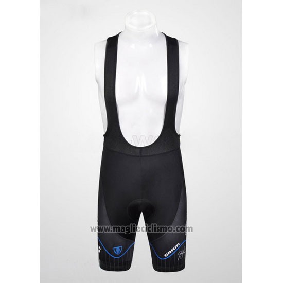 2012 Abbigliamento Ciclismo Subaru Nero Manica Corta e Salopette