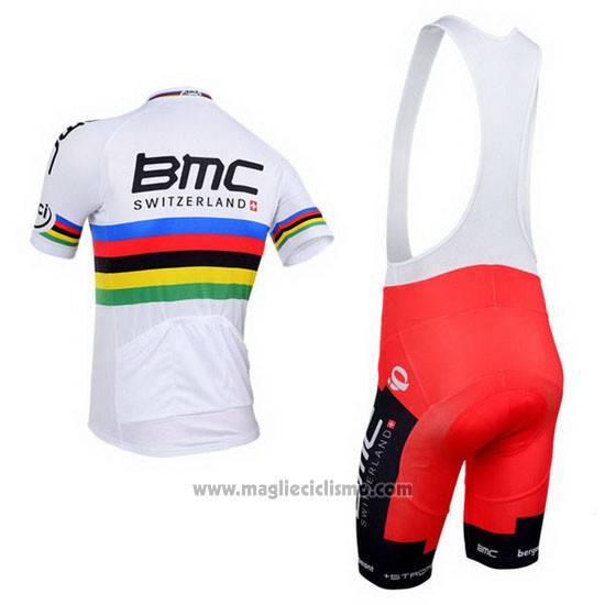 2013 Abbigliamento Ciclismo UCI Mondo Campione BMC Manica Corta e Salopette