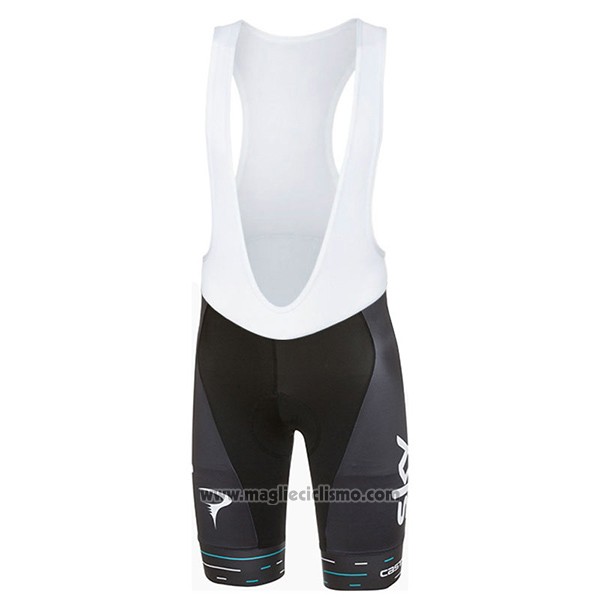 2017 Abbigliamento Ciclismo Sky UCI Mondo Campione Manica Corta e Salopette
