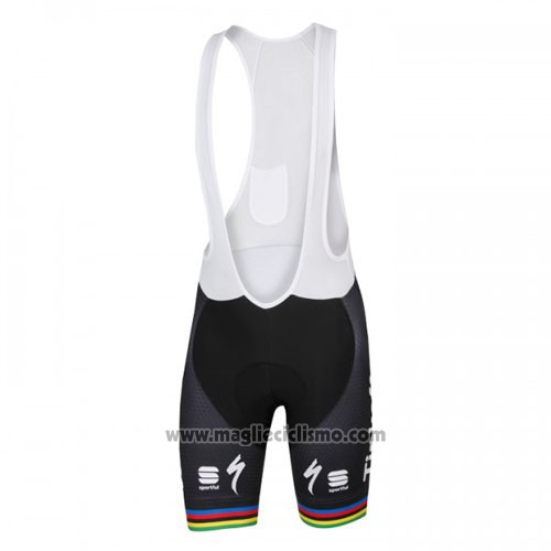 2016 Abbigliamento Ciclismo UCI Mondo Campione Tinkoff Bianco Manica Corta e Salopette