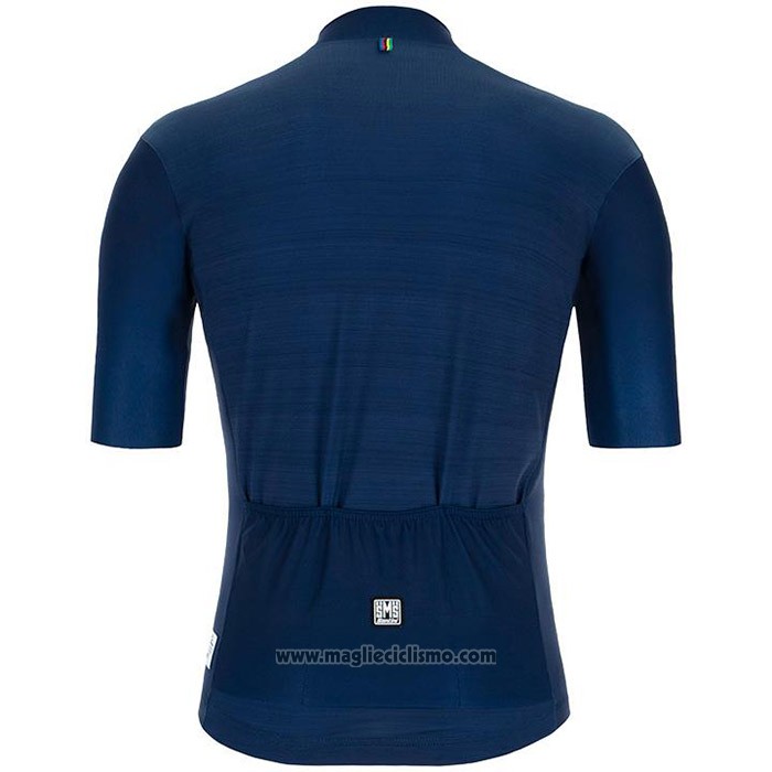 2020 Abbigliamento Ciclismo UCI Scuro Blu Manica Corta e Salopette