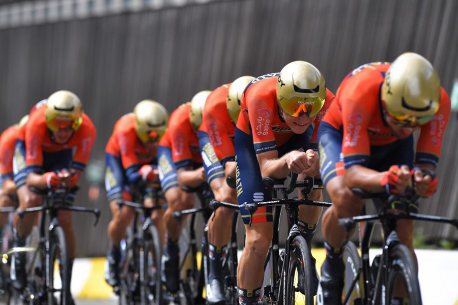 salopette ciclismo Bahrain-Merida