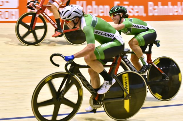 2012 Abbigliamento Ciclismo Irlanda Bianco e Verde Manica Corta e Salopette