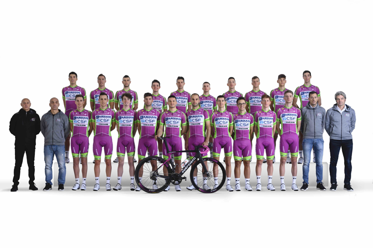 2018 Abbigliamento Ciclismo Bardiani Csf Verde e Bianco Manica Corta e Salopette